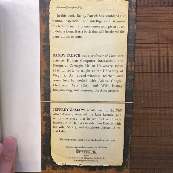 The Last Lecture book by Randy Pausch - Picture 8 of 9